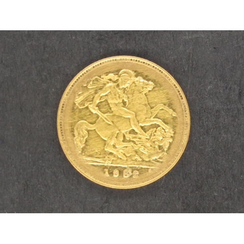 24 - A 1982 QEII Half Sovereign.