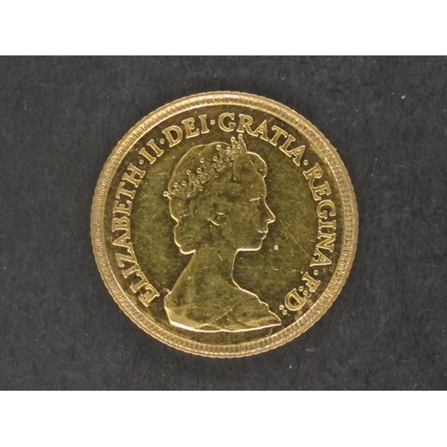 50 - A 1982 QEII Half Sovereign.