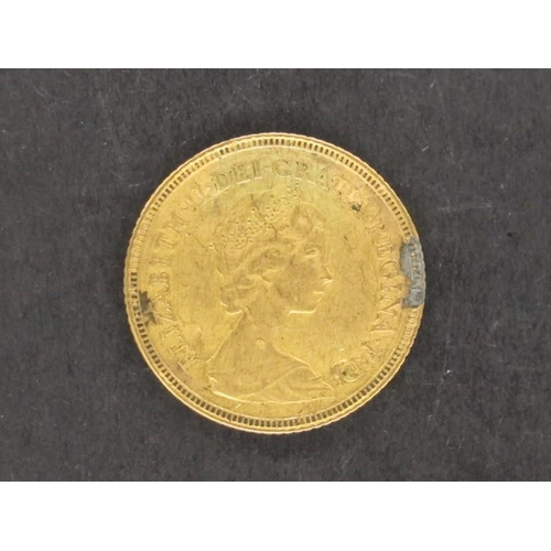 57 - A 1982 QEII Half Sovereign.