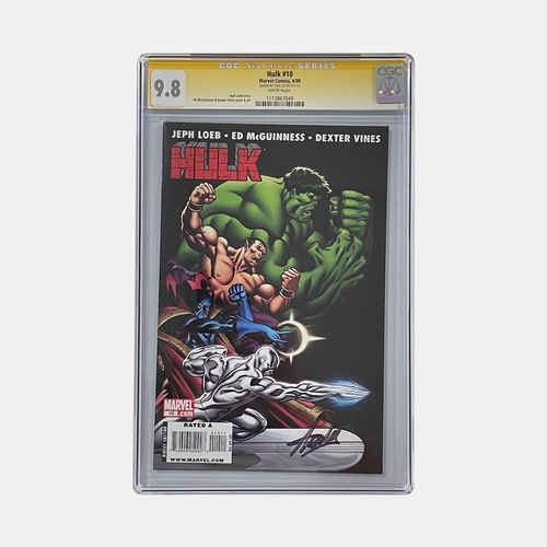 691 - Hulk 10 CGC 9.8 Signature Series grade, signed by Stan Lee, authenticated by CGC.