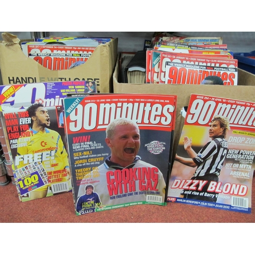 423 - 90 Minutes, Four Four Two, match and other football magazines:- Two Boxes