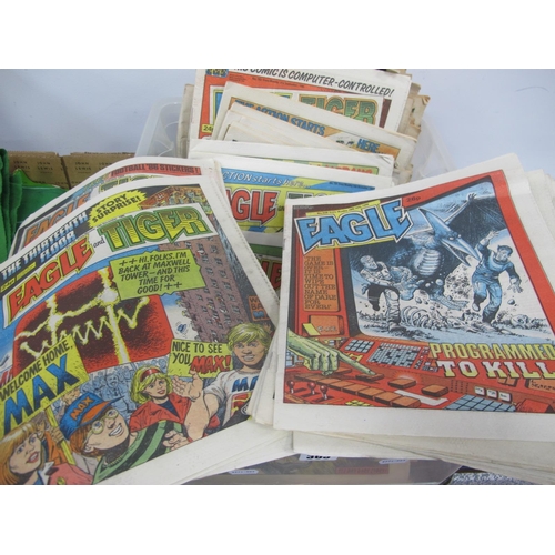 363 - A Quantity of Eagle and Eagle and Tiger Magazine/Comic, 1985 and 1986, various conditions, unchecked... 