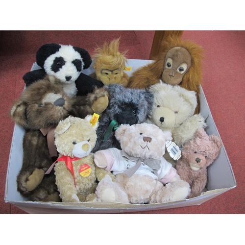 409 - Soft Toys: To Include 'Steiff', 'Mumbles', 'Russ':- One Box