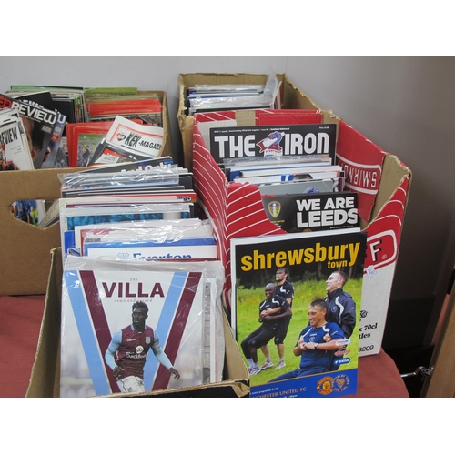 549 - Manchester United Away Programmes, 1991 to 2012 Friendly, Cup and European noticed:- Three Boxes