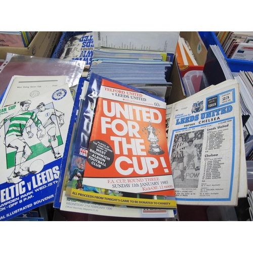 572 - Leeds United Programmes, 1970 European Cup Semi at Celtic. Fairs Final v. Juventus, others mainly ho... 