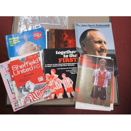 603 - Sheffield United 1960-1 F.A Cup Semi Final Programmes, for 1st game, replay and 2nd replay, pirate i... 