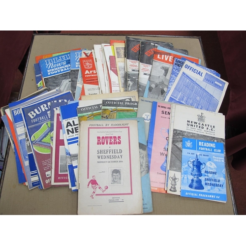 623 - Sheffield Wednesday Away Programmes, 54-5 at Doncaster County Cup, 59-60 F.A Cup semi, all six F.A C... 