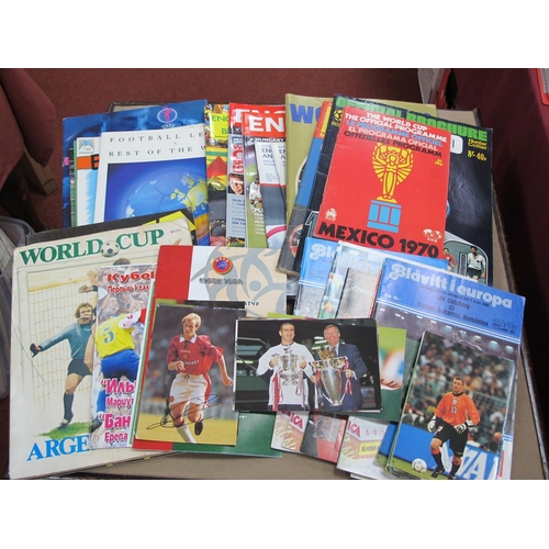 763 - 1970 World Cup Programme, Buchan's & Goal magazines, Hunter Collier brochure. World Cup 78. U.S.A pr... 