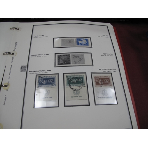 500 - An Album of Mint or Fine Used Stamps of Israel From 1948-1975, with good level of completion on hing... 