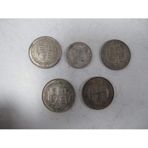 667 - XIX Century GB Victoria Silver Coins, includes 1847, 1887 and 1888 Crowns, etc, total weight 228g.