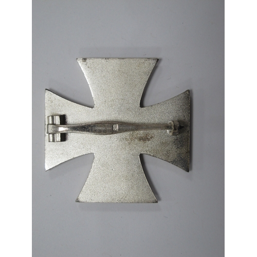 479 - WWII German Iron Cross First Class - Breast Badge, with catch/pin on reverse front of iron core bear... 