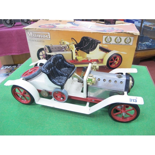 313 - A Mamod Steam Roadster SA1 Steam Model, including burner tray (used) filler funnel, literature, chip... 