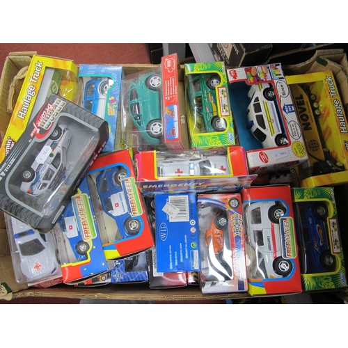 351 - Thirty Plus Modern Diecast and Plastic Model Vehicles, by Dickie, Funtastic and other, mainly in ori... 