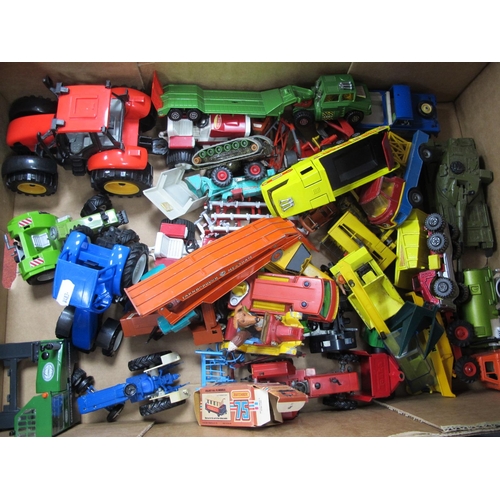 353 - A Quantity of Diecast Model Vehicles, by Matchbox, Corgi, Dinky and other to include tractors, farm ... 