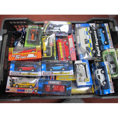 372 - Approximately Forty Diecast and Plastic Model Vehicles, by Teama, Burago, Wil and other, mostly in o... 