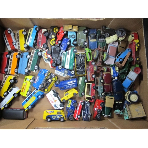 376 - A Quantity of Diecast Model Vehicles, by Corgi, Dinky, Matchbox and other, VW Camper vans noted, all... 