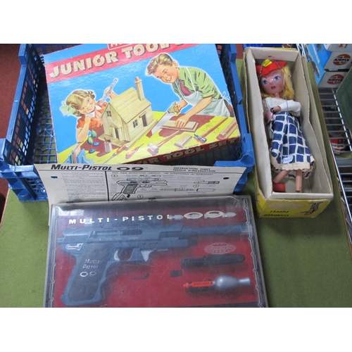 396 - A 1960's Topper Toys Multi-Pistol 09 Set, small pistol missing from set, instruction sheet present, ... 