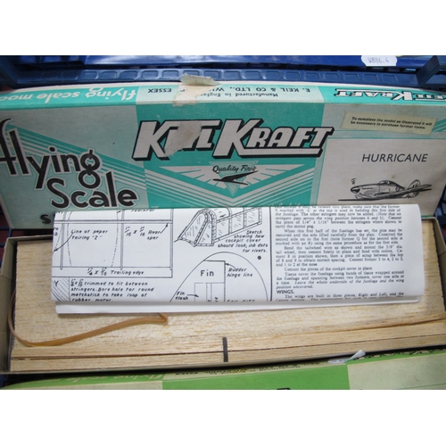 449 - Eight Keil Kraft Balsa Wood 'flying Scale Series' Model Aircraft Kits, including Fairey Junior, Skyr... 