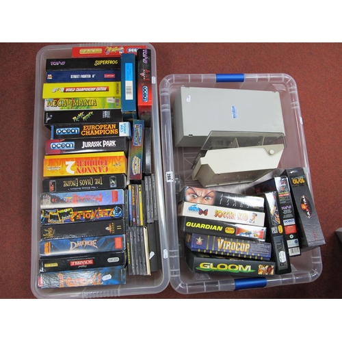 286 - A Quantity of Commodore Amiga and Amiga CD32 Games and Software, both floppy disk and CD formats, ga... 