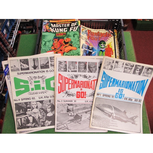 366 - Comics - Supermarination is Go, issues 1 - 6 in good condition along with  quantity of Marvel, Fanta... 