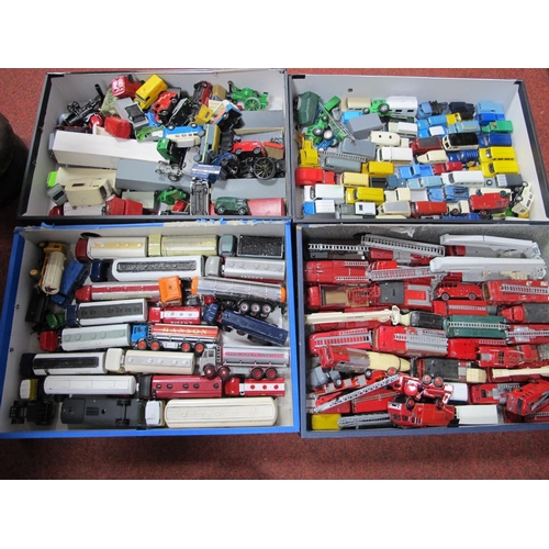 409 - A Quantity of Predominantly Trackside 'OO' Scale Diecast Model Vehicles, including cars, emergency, ... 