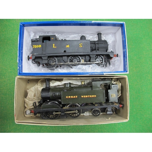 448 - Two 'O' Gauge/7mm Kit Built Tank Steam Locomotives, painted, coupled wheel, buffers/couplings, fitte... 