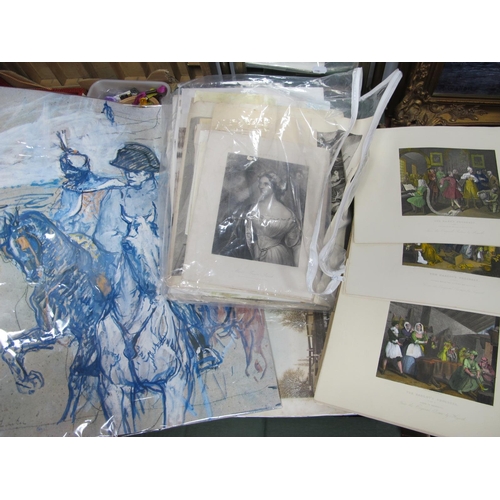 1043 - A Large Quantity of Prints, Joe Scarborough, Louis Wain, Willie Rawson, Margaret  Tarrant engravings... 