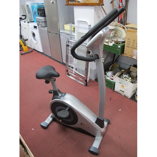 1127 - V Fit Exercise Bike, in silver.