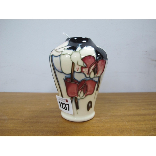 1237 - A Moorcroft Pottery Vase, painted with the 'Wild Cyclamen' design by Emma Bossons, impressed and pai... 