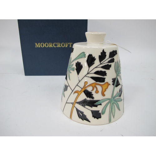 1263 - A Moorcroft Pottery Vase, painted with the 'Parsley' design by Emma Bossons, of sloping conical shap... 