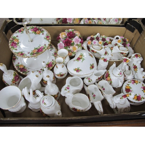 1282 - Royal Albert 'Old Country Roses' China, of eleven pieces; 'Cottage Rose' ware:- One Box.