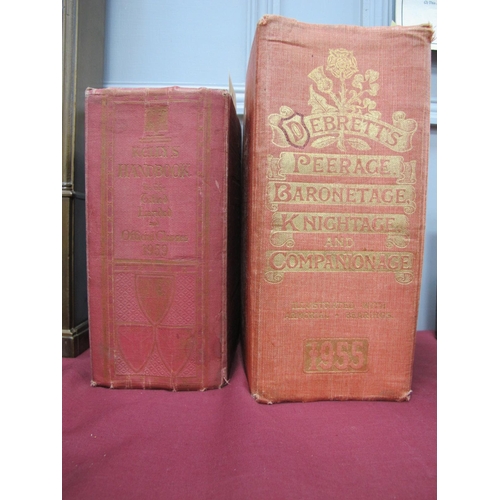 1345 - Debrett's Peerage, Baronetage 1955, Kellys Handbook to The Titles Landed 1959 (2).