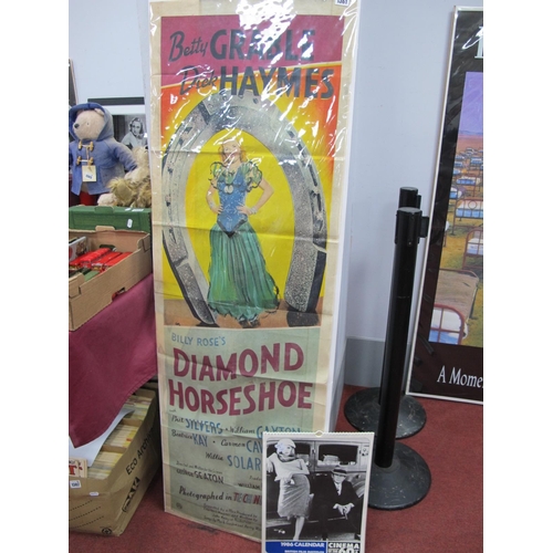 1361 - Film Poster, Diamond Horseshoe, starring Betty Grable, 1945, Stafford & Co, Nottingham 149 x 50cm.