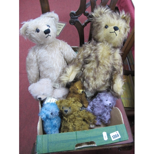 1364 - Mohair 'Bunwell Bears', by Vivien Butlin, to include '11/192', '26/83', '33/90', etc. (6)