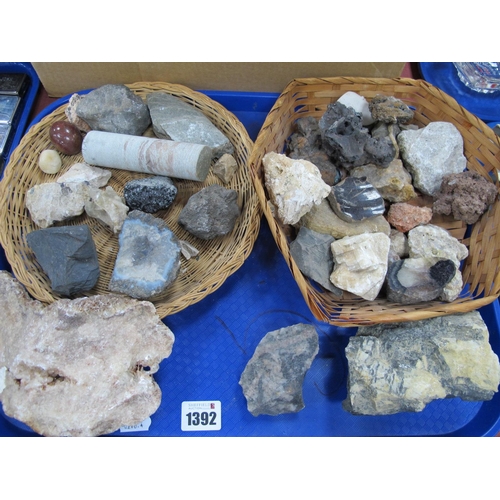 1392 - Blue John Mineral, and other minerals, etc:- One Tray.