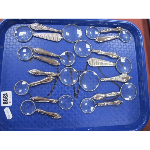 1398 - A Magnifying Glasses with varying handles, the longest 12.5cm (15)