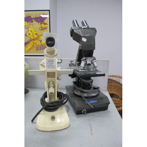 1464 - R & B Miyuki Koden K.K. Japan Microscope, No 3225. together with Collegiate 400 microscope (2) (sold... 