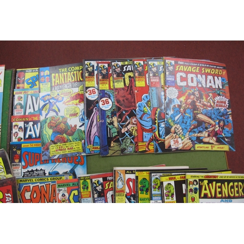 417 - Comics - The Avengers and The Savage Sword of Conan The Incredible Hulk,  etc:- One Tray.