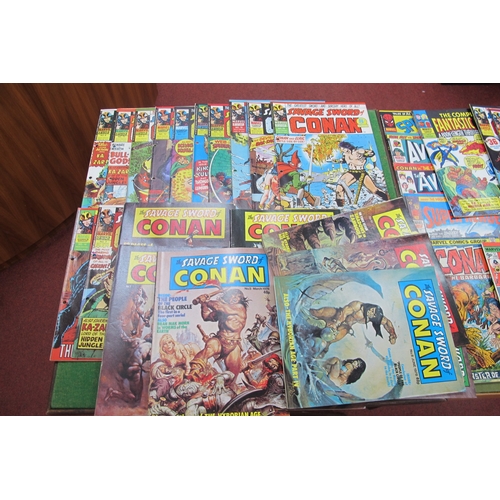 417 - Comics - The Avengers and The Savage Sword of Conan The Incredible Hulk,  etc:- One Tray.