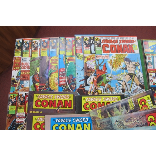 417 - Comics - The Avengers and The Savage Sword of Conan The Incredible Hulk,  etc:- One Tray.