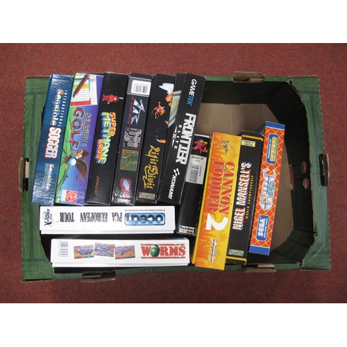 250 - A Quantity of Commodore Amiga Games, both floppy disk and CD format, games include F-19 Stealth Figh... 