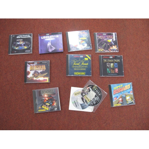 250 - A Quantity of Commodore Amiga Games, both floppy disk and CD format, games include F-19 Stealth Figh... 