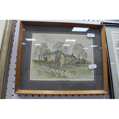 1543 - G.H. Jenkins, 'Near March Mills, Plympton', watercolour, signed lower left, 17 x 27cm. Gordon Faulkn... 