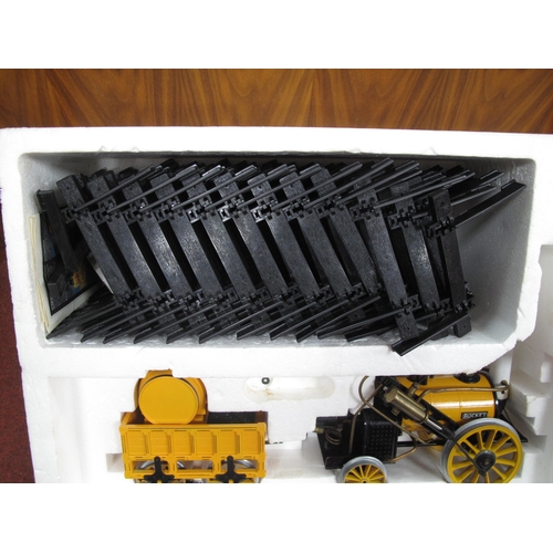 523 - A Boxed Hornby Railways Stephensons Rocket Real Steam Train Set, 3½