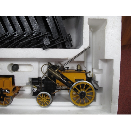 523 - A Boxed Hornby Railways Stephensons Rocket Real Steam Train Set, 3½