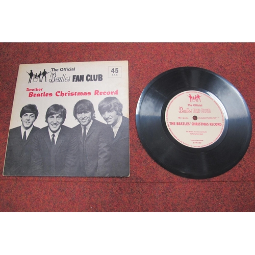 146 - Beatles Fan Club Christmas Flexi Discs, there are four in this set, another Christmas Record (1964),... 