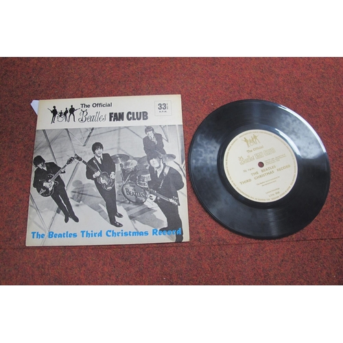 146 - Beatles Fan Club Christmas Flexi Discs, there are four in this set, another Christmas Record (1964),... 