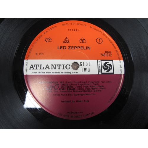 85 - Led Zeppelin Collection of Five Plum Label L.P's, that comprise of Led Zeppelin (Atlantic 588171, 19... 