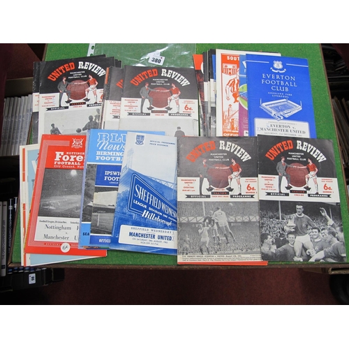 380 - Manchester United 1963-64 Programmes Home and Away's, approximately forty seven.