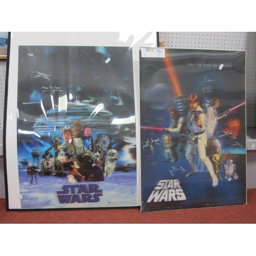 2 - Eight 3D Holographic Posters, themes include transformers, Batman, Tron, Star Wars, measuring approx... 